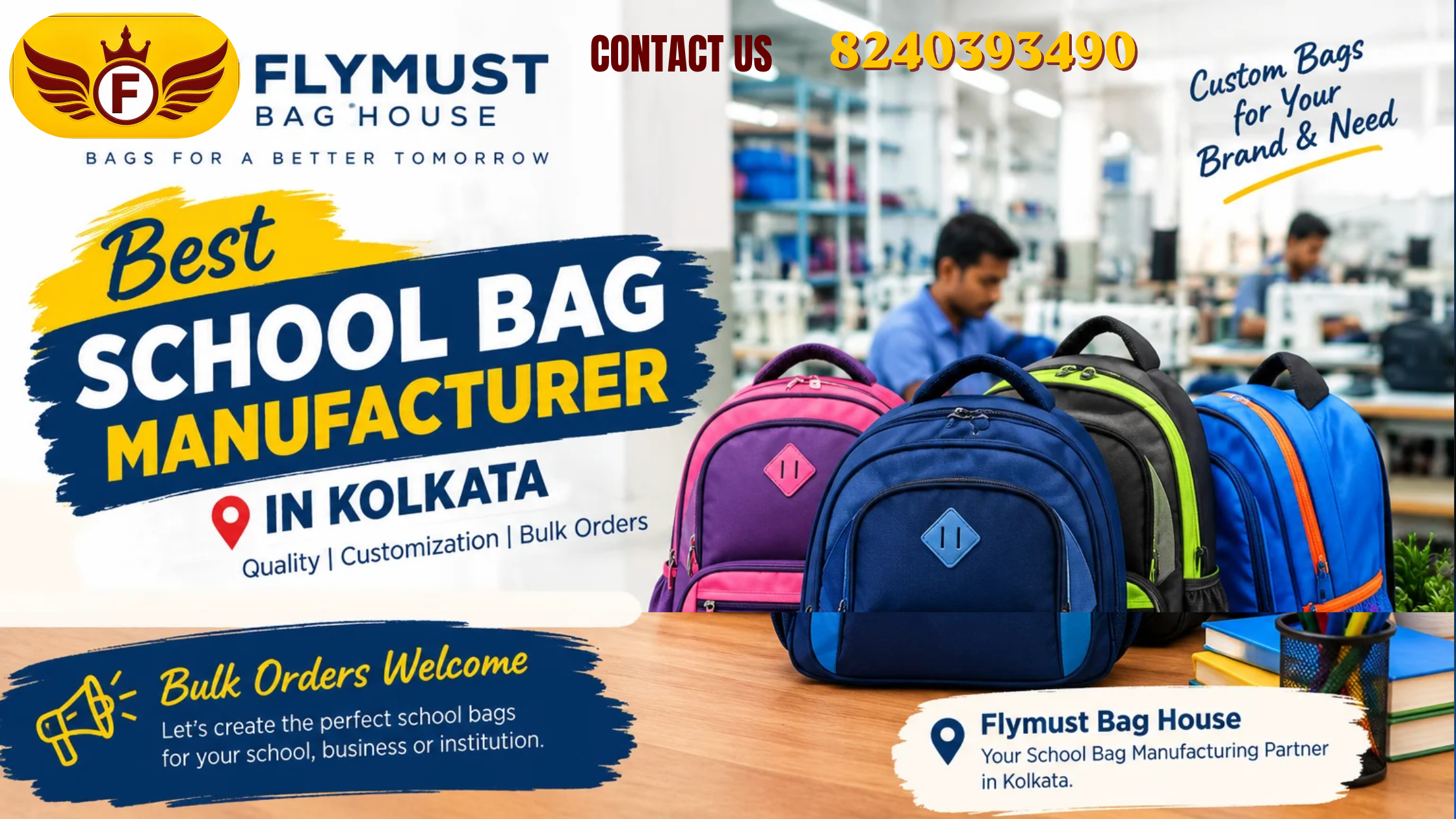 Best School Bag Manufacturer in Kolkata – Quality School Bags for Bulk Orders