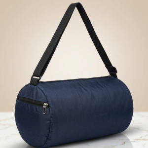 Compact Navy Blue Gym Duffle Bag Lightweight Water Resistant Sports Bag