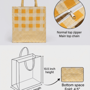 Printed Natural jute Bag