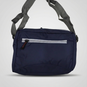 Water Resistance Blue with Grey Touch Sling Bag with Adjustable Strip